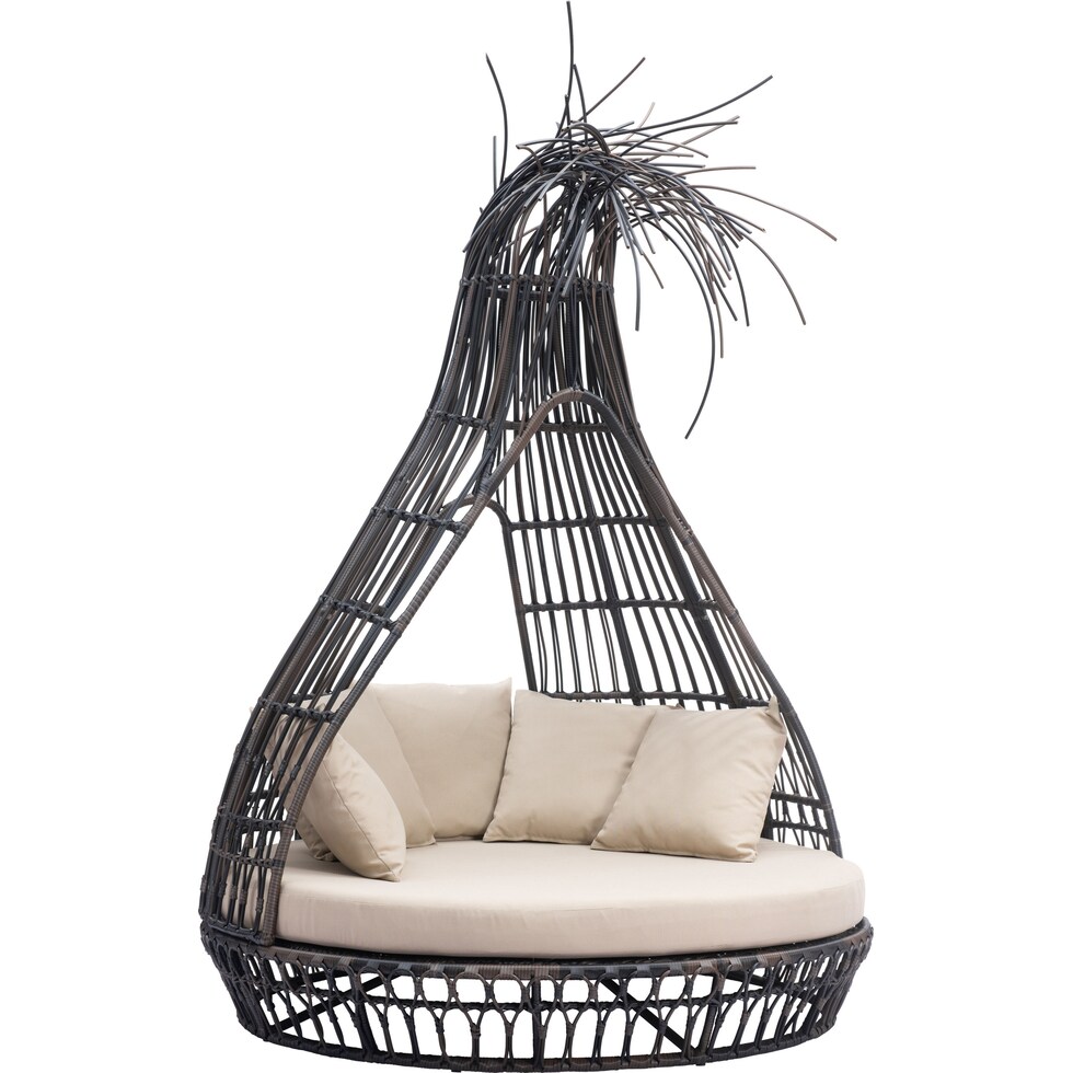 st augustine brown beige outdoor daybed   