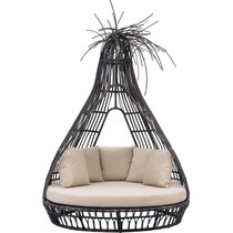 st augustine brown beige outdoor daybed   