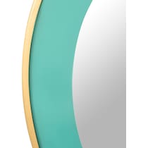 stacy turquoise wall mirror   