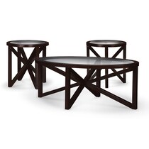 starburst dark brown  pack tables   