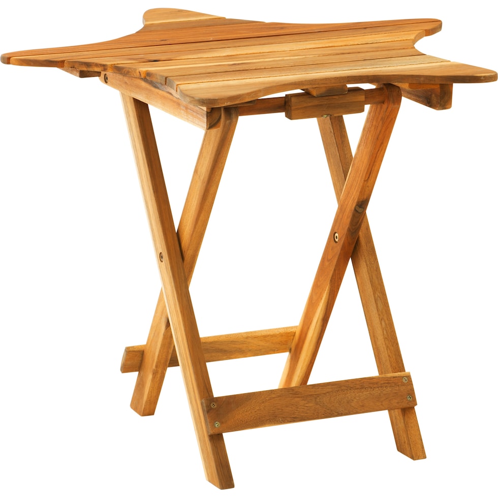 starly light brown end table   