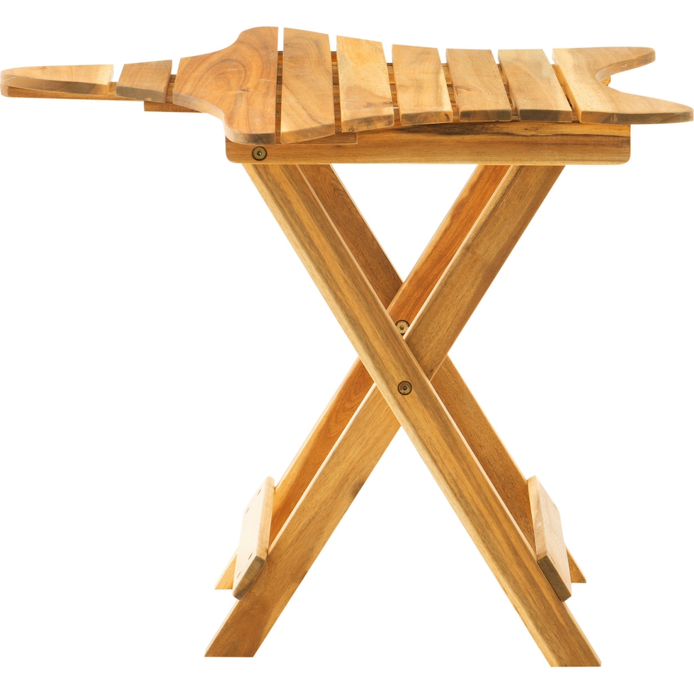 starly light brown end table   