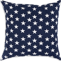 stars blue outdoor pillow   