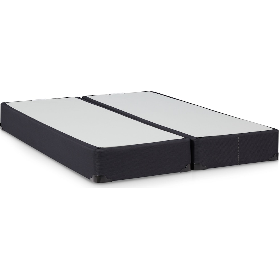 stearns & foster box spring black queen mattress low profile foundation set   