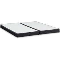 stearns & foster box spring black queen mattress split foundation set   