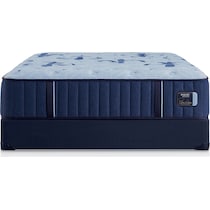 stearns & foster estate blue king mattress foundation set   