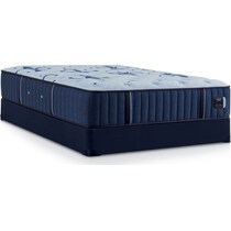 stearns & foster estate blue king mattress low profile foundation set   