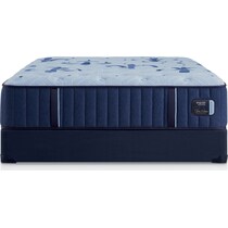 stearns & foster estate blue king mattress low profile foundation set   
