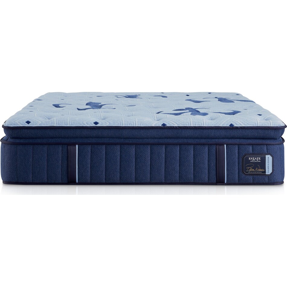 stearns & foster estate blue queen mattress   