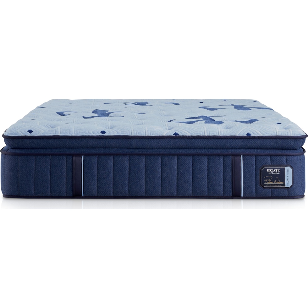 stearns & foster estate blue queen mattress   