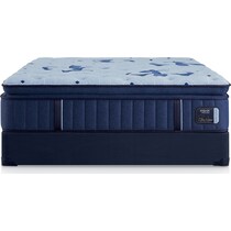 stearns & foster estate blue twin xl mattress foundation set   