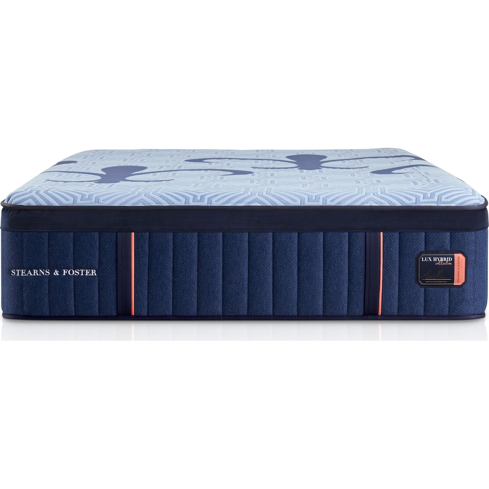 stearns & foster lux hybrid blue king mattress   