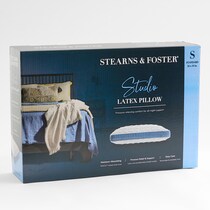 stearns & foster studio white bed pillow   