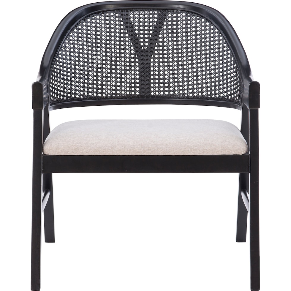 steph black accent chair   