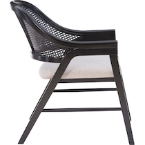 steph black accent chair   