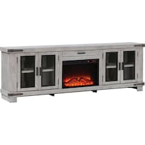 sterling entertainment gray fireplace tv stand   