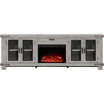 sterling entertainment gray fireplace tv stand   