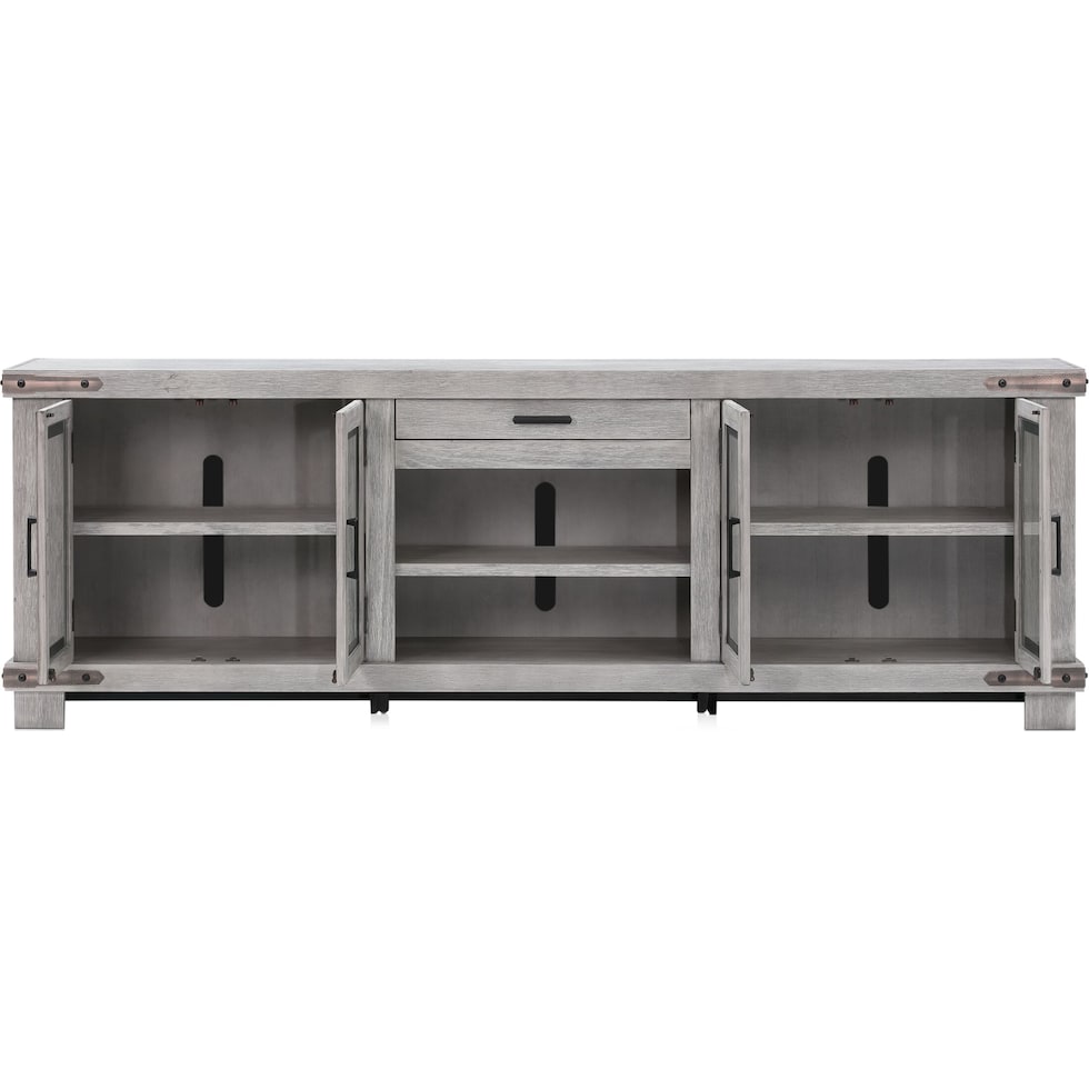 sterling entertainment gray tv stand   