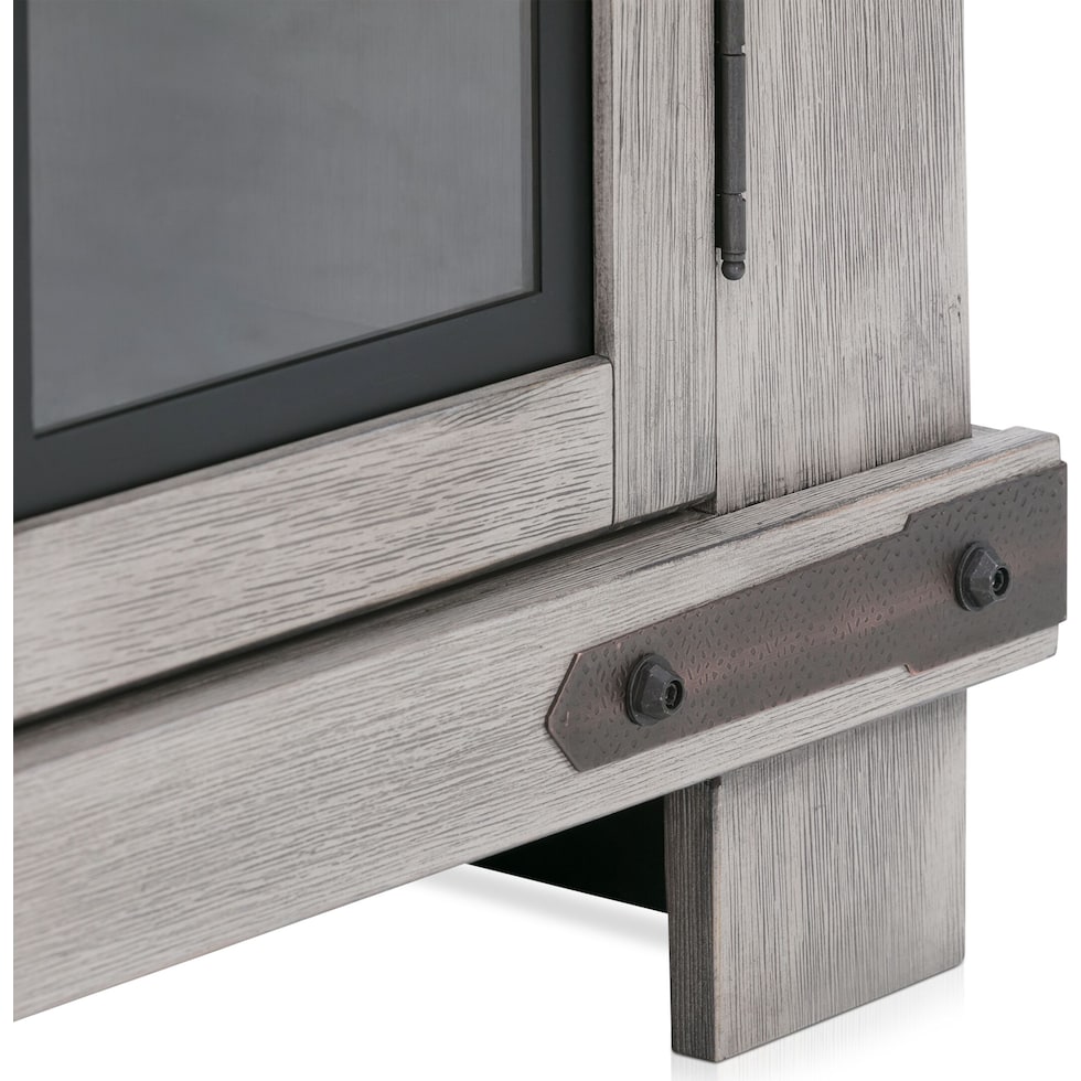 sterling entertainment gray tv stand   