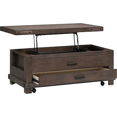 Sterling Lift-Top Coffee Table - Brown