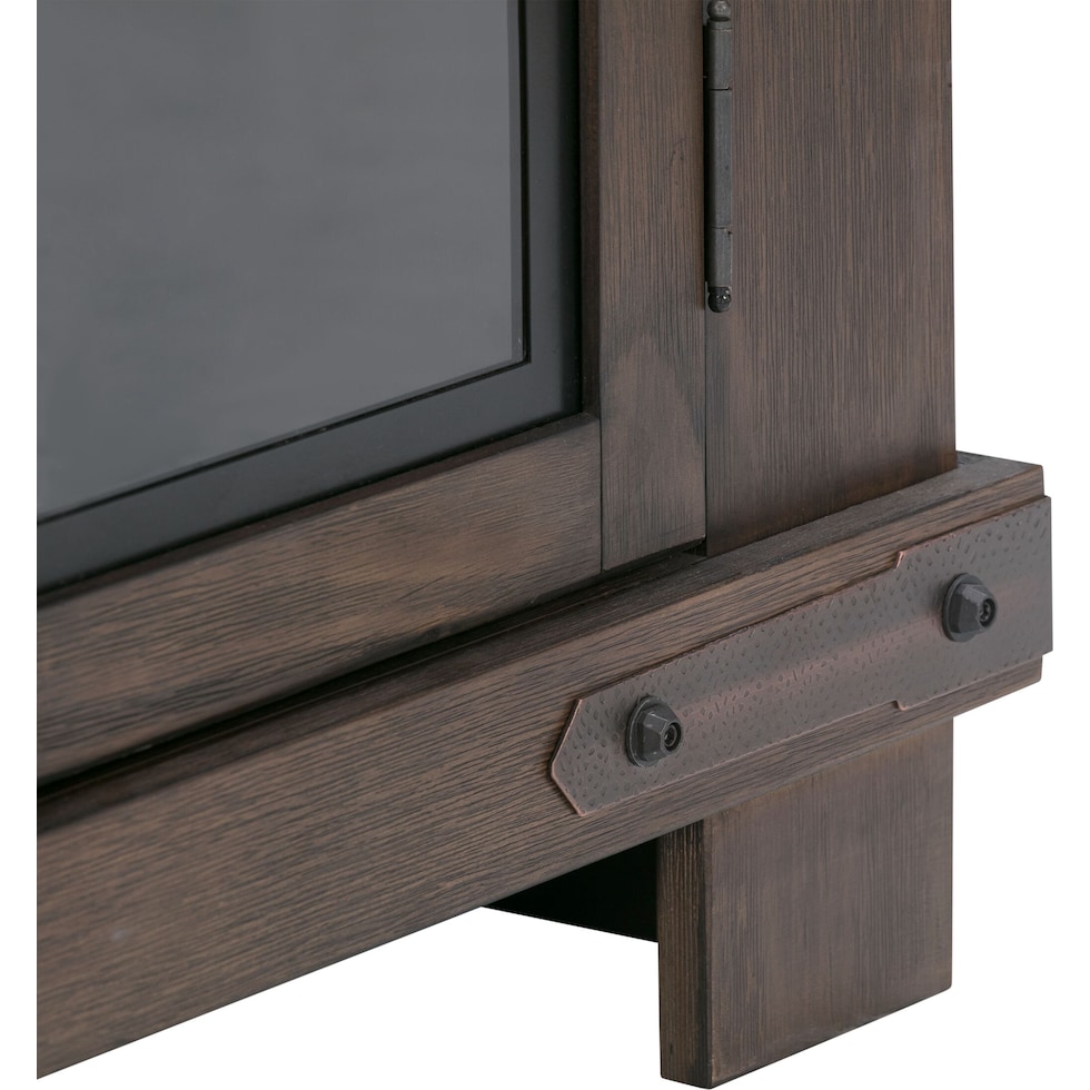 sterling dark brown entertainment wall unit   