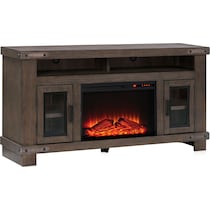 sterling dark brown fireplace tv stand   