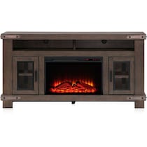 sterling dark brown fireplace tv stand   