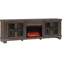 sterling dark brown fireplace tv stand   