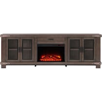 sterling dark brown fireplace tv stand   