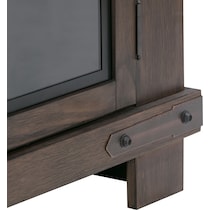 sterling dark brown fireplace tv stand   