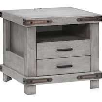 sterling gray end table   