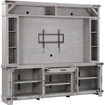 sterling gray entertainment wall unit   
