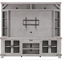 sterling gray entertainment wall unit   