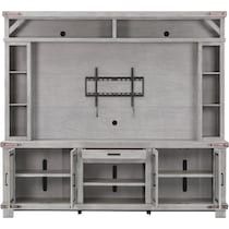 sterling gray entertainment wall unit   