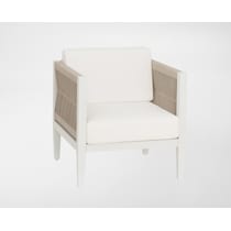 stonehaven white outdoor lounge chair   