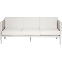 stonehaven white outdoor sofa   