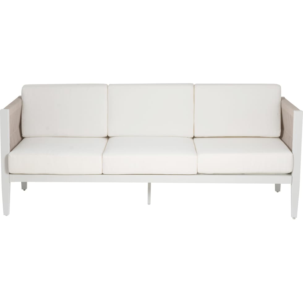 stonehaven white outdoor sofa   