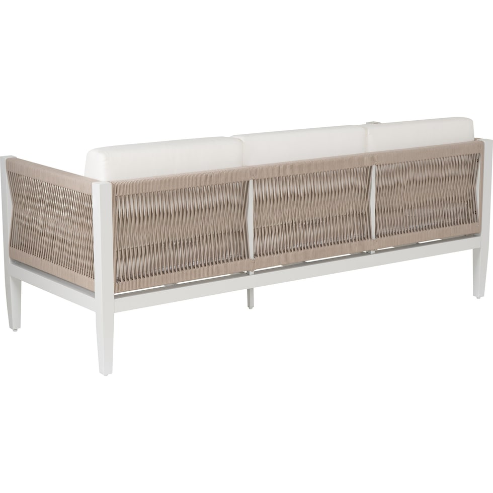 stonehaven white outdoor sofa   