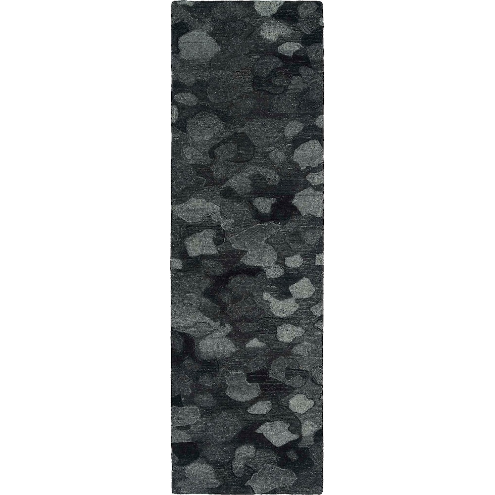 stones gray area rug  x    