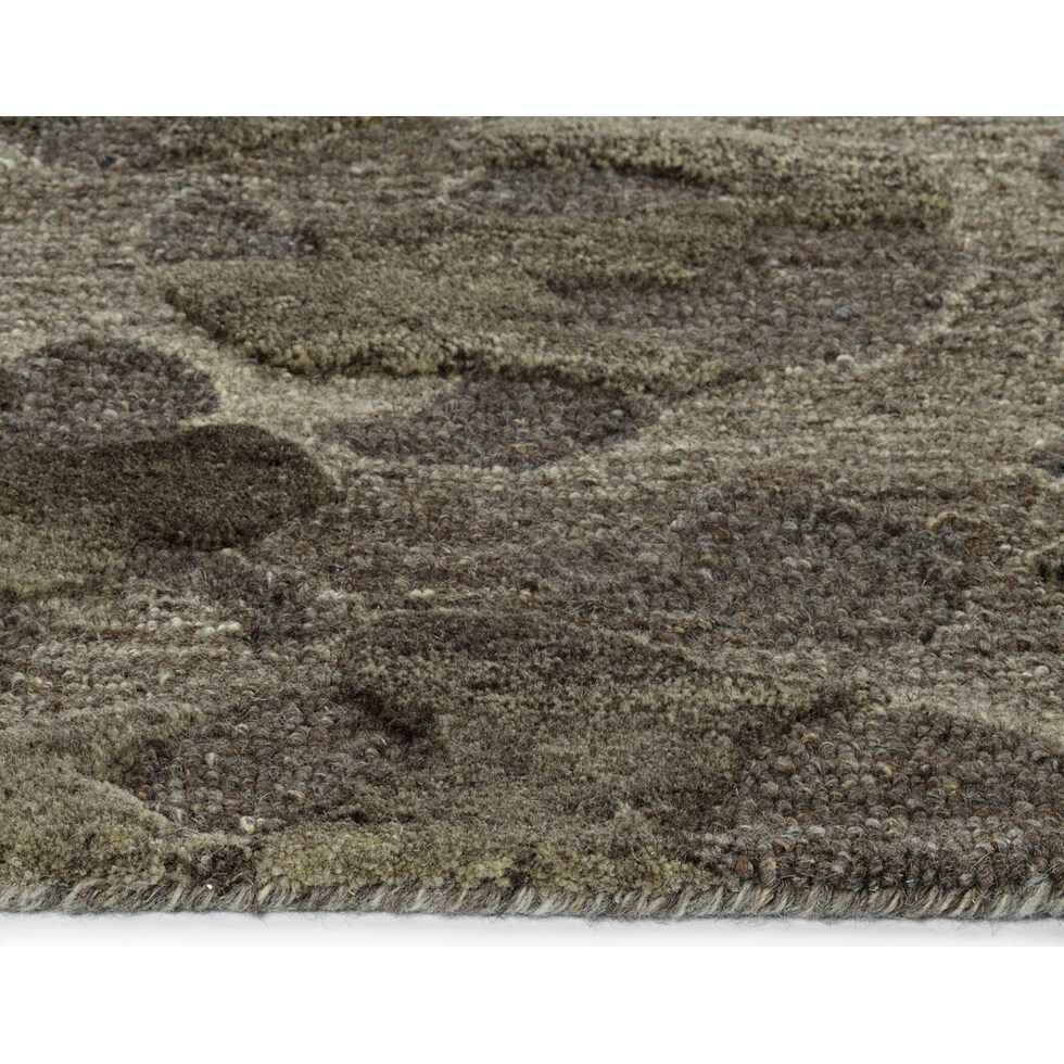 stones gray area rug  x    