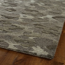 stones gray area rug  x    