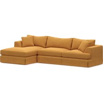 storey yellow sectional   