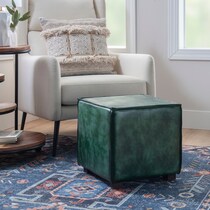 stowe green ottoman   