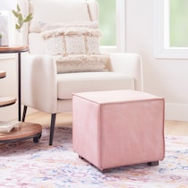 stowe pink ottoman   