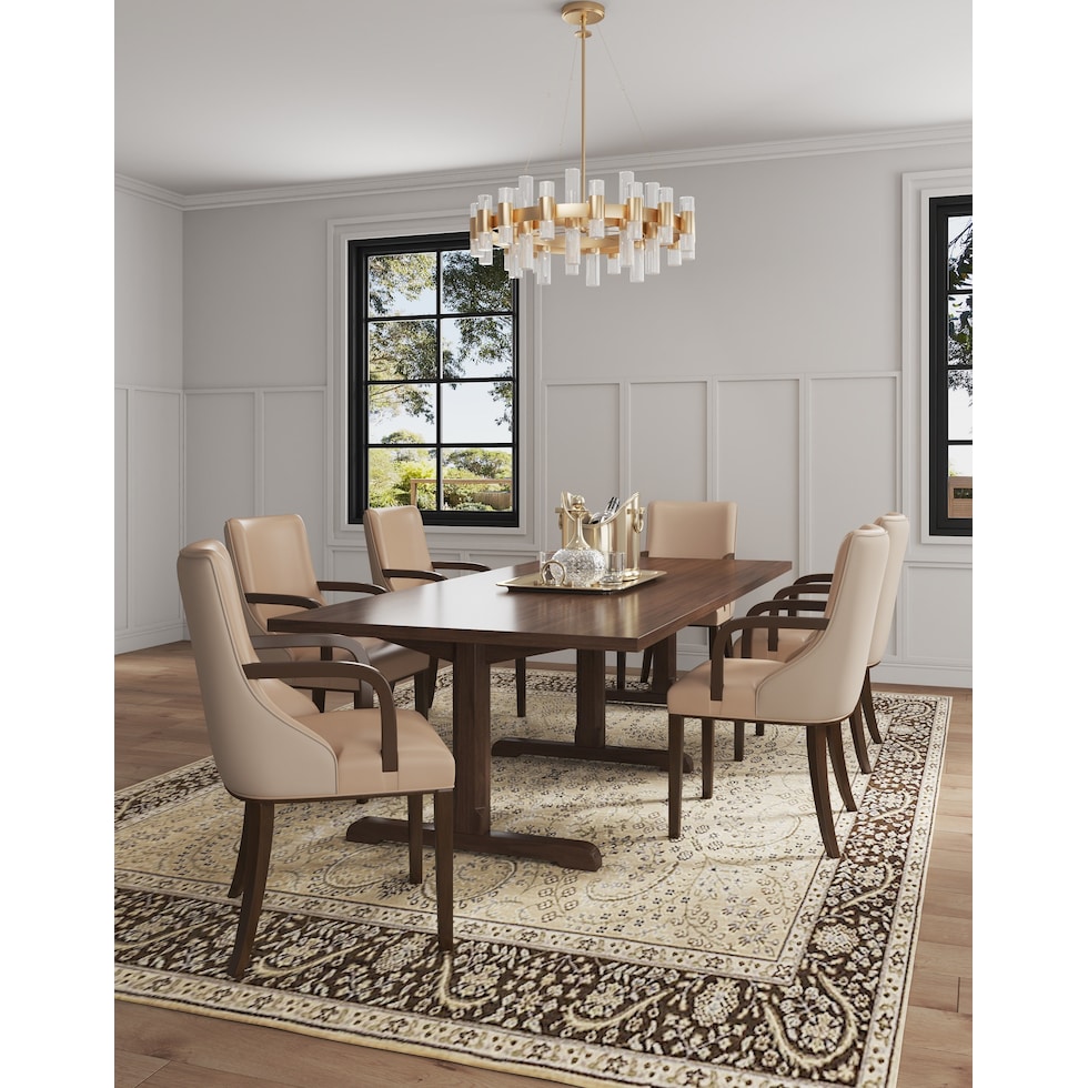 strato light brown arm chair   