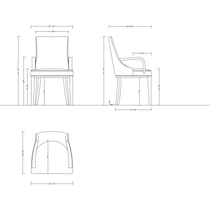 strato light brown arm chair   