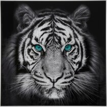 stripe and stare multicolor wall art   