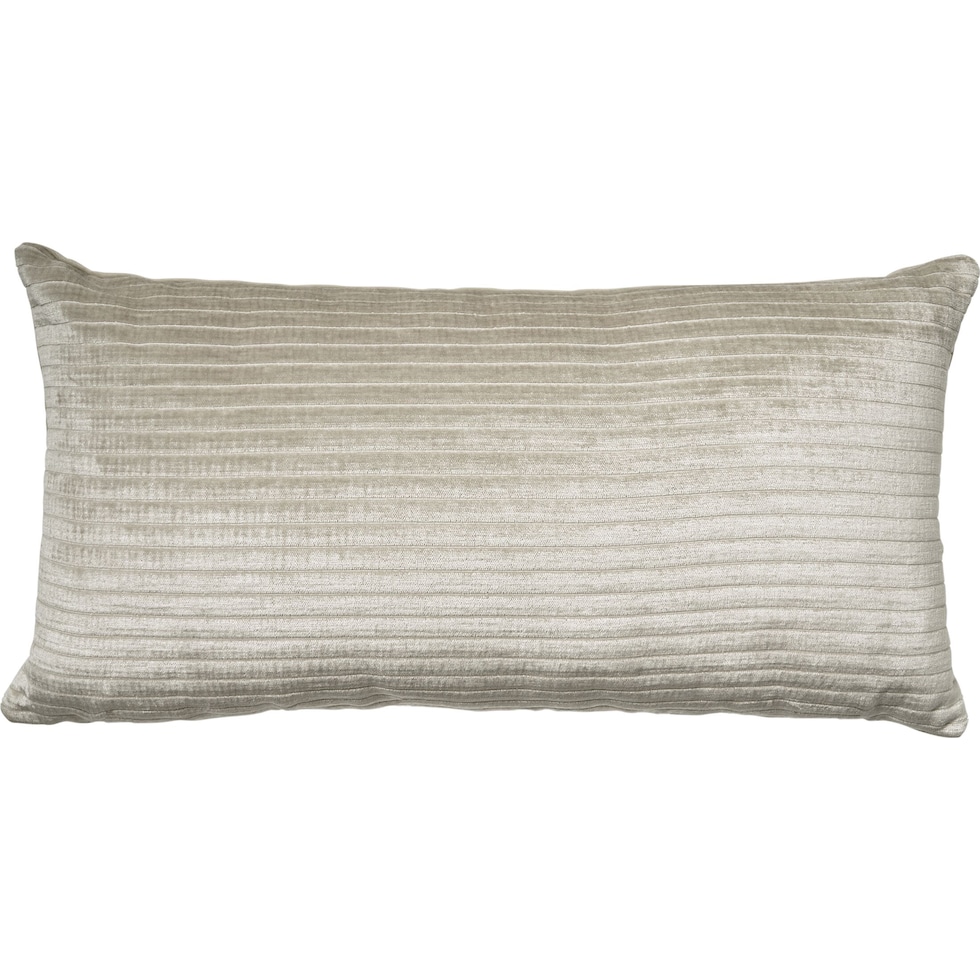 stripe white accent pillow   