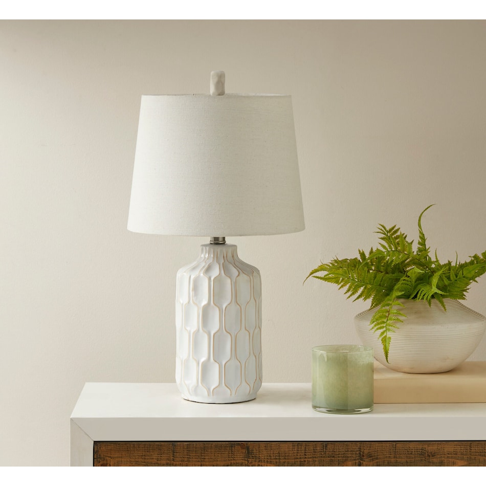 structure white table lamp   