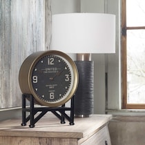 sture black wall clock   